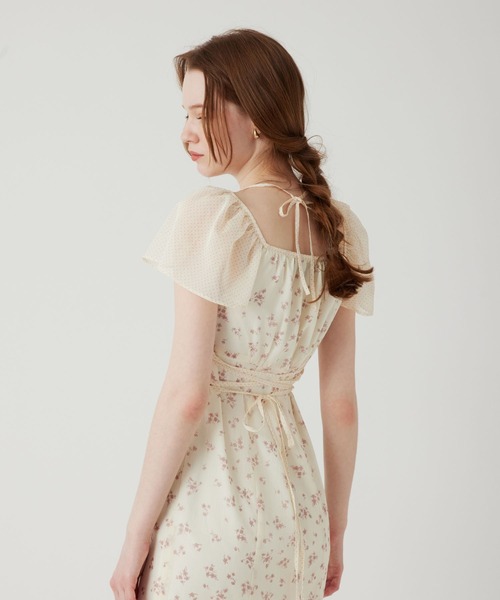 ME COUTURE（ミークチュール）の「ドットフルールMIXドレス（ワンピース・レディース・ブラック/アイボリー/ピンク・FREE）」の22枚目の写真