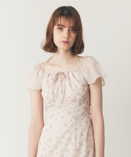 ME COUTURE（ミークチュール）の「ドットフルールMIXドレス（ワンピース・レディース・ブラック/アイボリー/ピンク・FREE）」の15枚目の写真