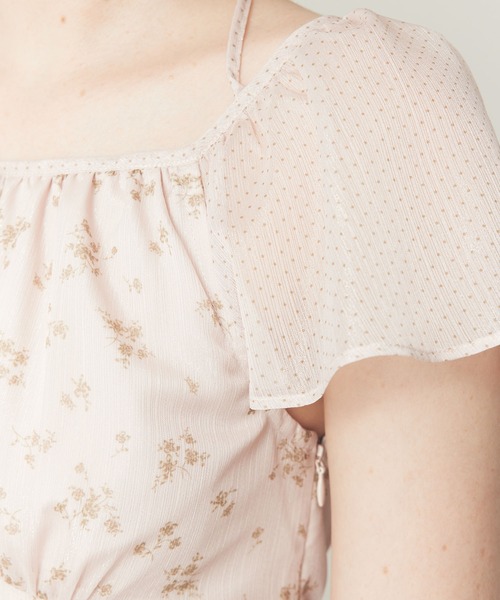 ME COUTURE（ミークチュール）の「ドットフルールMIXドレス（ワンピース・レディース・ブラック/アイボリー/ピンク・FREE）」の18枚目の写真