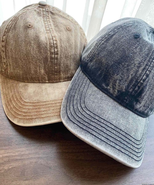 VIBGYOR（ヴィブジョー）の「pur chouchou/ケミカルウォッシュ デニム キャップ P4292（キャップ・レディース・グリーン/ピンク/ベビーピンク/ブラック/その他2/その他1・FREE）」の8枚目の写真