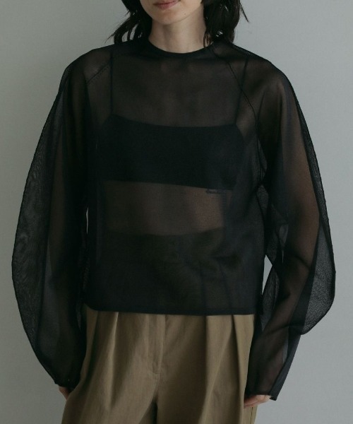 セール】anuke Volumeseeve Sheer Knit（ニット/セーター