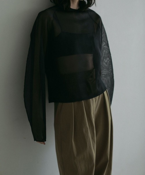 anuke / Volumesleeve Sheer Knit 今シーズンのもの ànuke online store（アンヌーク） / Volumesleeve Sheer