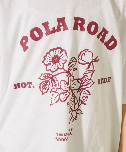 URBAN CHERRY(アーバンチェリー)の「【POLAROAD/ポーラロード】ステッチフラワーロゴオーバーサイズTシャツ(Tシャツ/カットソー・キッズ・ブラック/グリーン/ホワイト・150cm/140cm/120cm/160cm/130cm)」の21枚目の写真