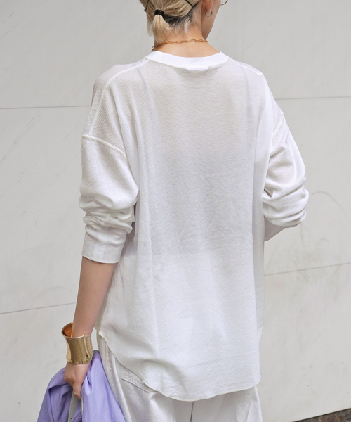 新品タグ付き]EVERYDAY I LIKE.☆New シアーワッフルTシャツ