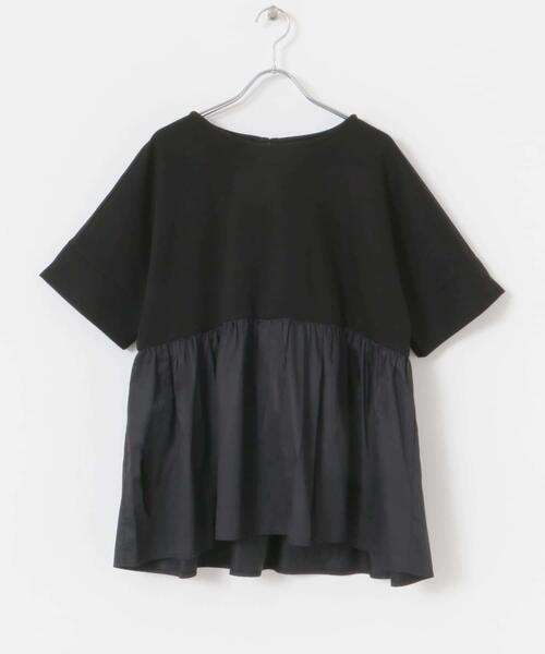 ITEMS URBANRESEARCH（アイテムズ アーバンリサーチ）の「ポンチドッキング半袖トップス（Tシャツ/カットソー・レディース・ブラック/オフホワイト/モカ/チャコールグレー/ブラウン系その他・FREE）」の8枚目の写真