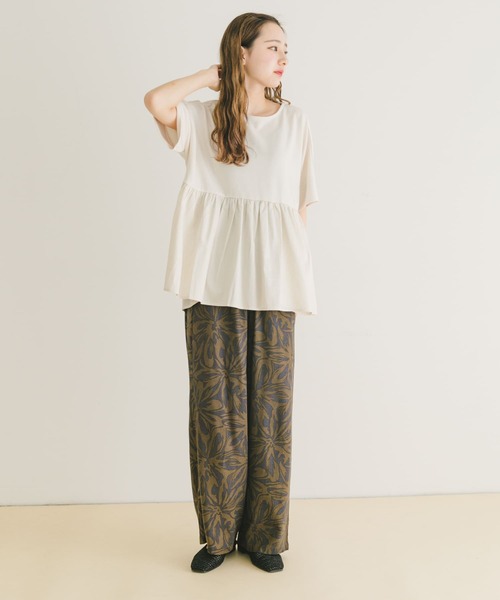 tシャツ TCポンチ ドッキング カットソー レディース TCポンチ ドッキング カットソー / J.PRESS LADIES S