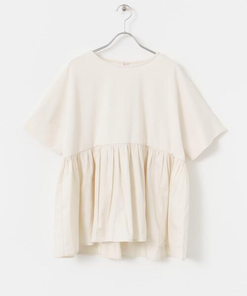 ITEMS URBANRESEARCH（アイテムズ アーバンリサーチ）の「ポンチドッキング半袖トップス（Tシャツ/カットソー・レディース・ブラック/オフホワイト/モカ/チャコールグレー/ブラウン系その他・FREE）」の22枚目の写真