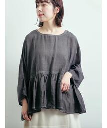 SM2 | インドボイルピグメント加工ギャザーブラウス(シャツ/ブラウス)