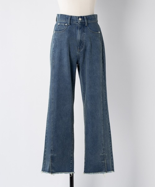 マチャット デニムパンツ ウエストタックデニム（ブラック） | MACHATT ONLINE STORE