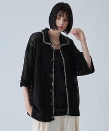 23SS コムコム コムデギャルソン フラワー 透かし編み ロングニット 黒 トリココムデギャルソン(TRICOT COMME DES GARCONS)|ニットロング