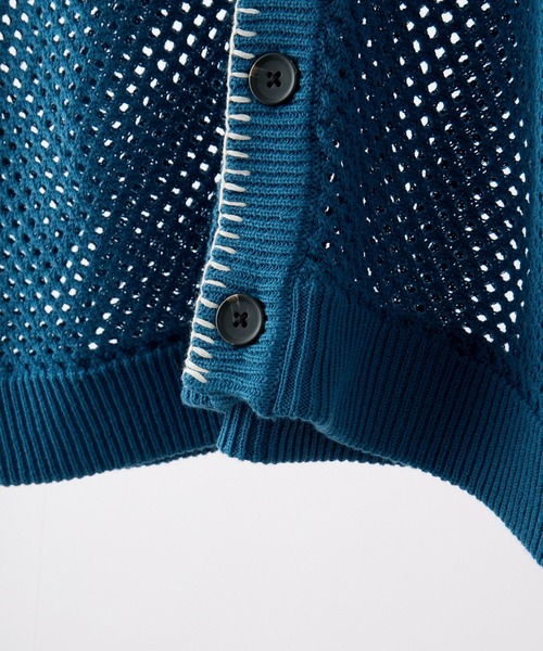 VELNUS】Watermark knitting loose short sleeve stitch summer