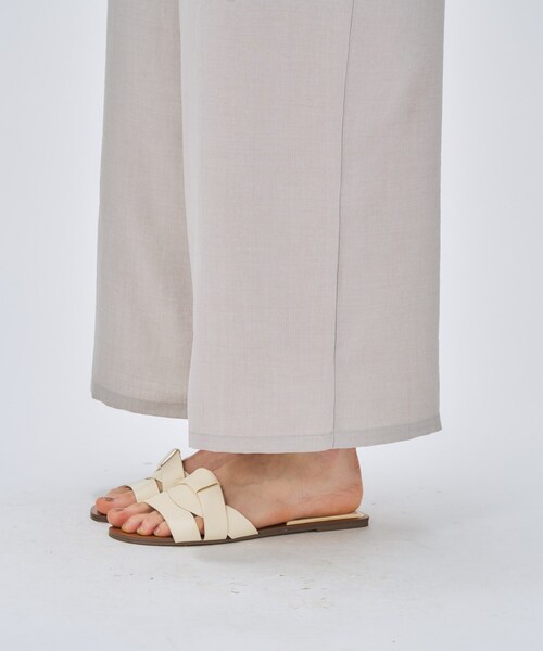 cloenc（クロエンス）の「【セットアップ／手洗い可】ドライタッチタックフリルオールインワン（サロペット/オーバーオール・レディース・スミクロ/ダークブラウン/グレー・03/02/01）」の15枚目の写真