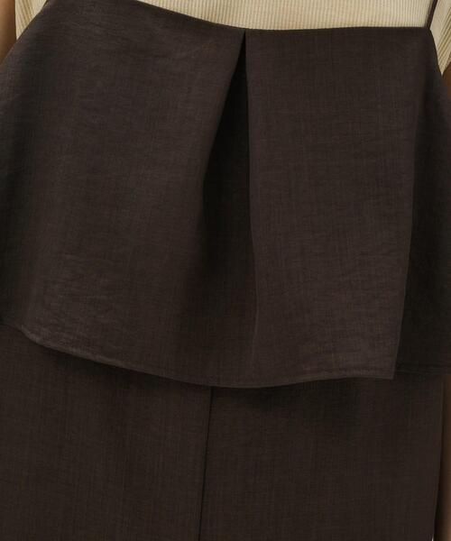 cloenc（クロエンス）の「【セットアップ／手洗い可】ドライタッチタックフリルオールインワン（サロペット/オーバーオール・レディース・スミクロ/ダークブラウン/グレー・03/02/01）」の20枚目の写真