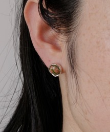 【silver925】RoundgemstonePierce/ラウンドジェムストーンピアス