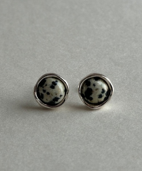 whoseA(フーシー)の「【silver925】RoundgemstonePierce/ラウンドジェムストーンピアス(ピアス(両耳用)・レディース・マルチ/アイボリー/ブルー・FREE)」の9枚目の写真