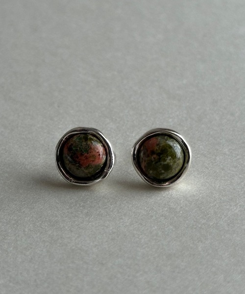 whoseA(フーシー)の「【silver925】RoundgemstonePierce/ラウンドジェムストーンピアス(ピアス(両耳用)・レディース・マルチ/アイボリー/ブルー・FREE)」の10枚目の写真