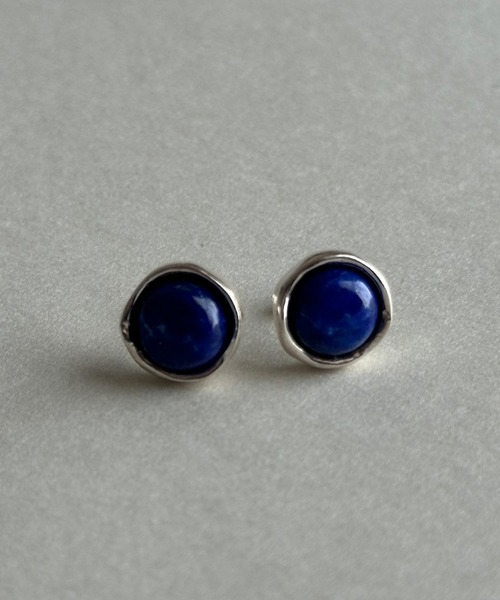 whoseA(フーシー)の「【silver925】RoundgemstonePierce/ラウンドジェムストーンピアス(ピアス(両耳用)・レディース・マルチ/アイボリー/ブルー・FREE)」の11枚目の写真