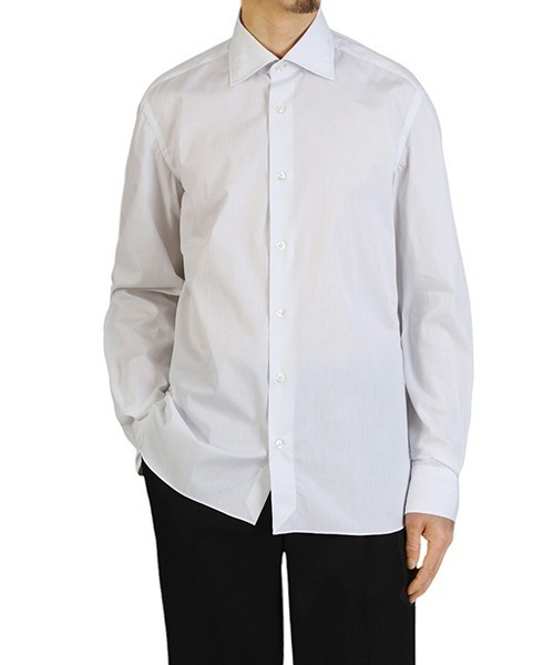 ERRICO FORMICOLA（エッリコフォルミコラ）の「Errico Formicola / エリコ フォルミコラ：LUCIANO Wide Collar Dress Shirts：8-3424-9[MUS]（シャツ/ブラウス・メンズ・ホワイト・39）」の4枚目の写真