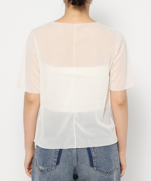 LOWRYS FARM(ローリーズファーム)の「シアーメローSS 496443(Tシャツ/カットソー・レディース・ブラック/アイボリー/パープル・FREE)」の11枚目の写真
