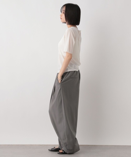 LOWRYS FARM(ローリーズファーム)の「シアーメローSS 496443(Tシャツ/カットソー・レディース・ブラック/アイボリー/パープル・FREE)」の19枚目の写真