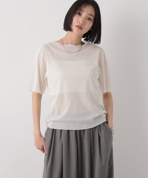LOWRYS FARM(ローリーズファーム)の「シアーメローSS 496443(Tシャツ/カットソー・レディース・ブラック/アイボリー/パープル・FREE)」の21枚目の写真