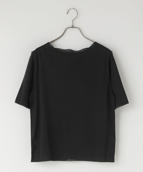 LOWRYS FARM(ローリーズファーム)の「シアーメローSS 496443(Tシャツ/カットソー・レディース・ブラック/アイボリー/パープル・FREE)」の15枚目の写真