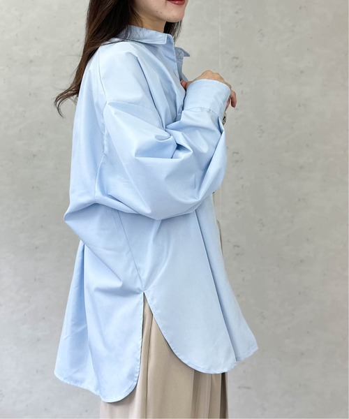 Per sist ence(パーシエンス)の「ブロードウエストタックシャツ(シャツ/ブラウス・レディース・ピンク/オフホワイト/チャコールグレー/ブルー・ONE SIZE)」の20枚目の写真