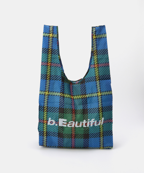 b.Eautiful(ビューティフル)の「【b.Eautiful/ビューティフル】MacLeod Tartan XL Reusable Ba 2210-AC-005(エコバッグ/サブバッグ・レディース・ブルー・FREE)」の4枚目の写真