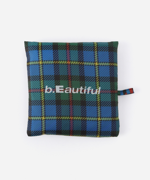 b.Eautiful(ビューティフル)の「【b.Eautiful/ビューティフル】MacLeod Tartan XL Reusable Ba 2210-AC-005(エコバッグ/サブバッグ・レディース・ブルー・FREE)」の9枚目の写真