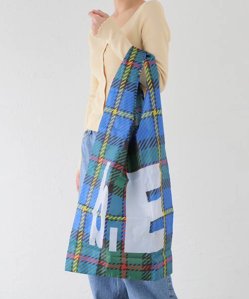 b.Eautiful(ビューティフル)の「【b.Eautiful/ビューティフル】MacLeod Tartan XL Reusable Ba 2210-AC-005(エコバッグ/サブバッグ・レディース・ブルー・FREE)」の6枚目の写真