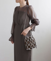 ANEMONE | ビーズ編み巾着2WAYバッグ(ショルダーバッグ)