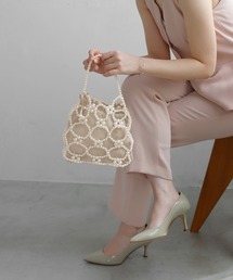 ANEMONE（アネモネ）の「ビーズ編み巾着2WAYバッグ（ショルダーバッグ）」