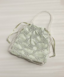 ANEMONE（アネモネ）の「ビーズ編み巾着2WAYバッグ（ショルダーバッグ）」