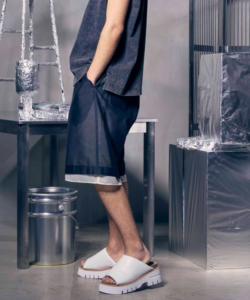 MAISON SPECIAL(メゾンスペシャル)の「《UNISEX》Layered Sheer Prime-Wide Shorts/レイヤードシアープライムワイドショーツ【MAISON SPECIAL/メゾンスペシャル】(その他パンツ・メンズ・オフホワイト/ブルー/ブラック・0/1)」の12枚目の写真