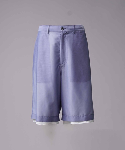 MAISON SPECIAL(メゾンスペシャル)の「《UNISEX》Layered Sheer Prime-Wide Shorts/レイヤードシアープライムワイドショーツ【MAISON SPECIAL/メゾンスペシャル】(その他パンツ・メンズ・オフホワイト/ブルー/ブラック・0/1)」の15枚目の写真