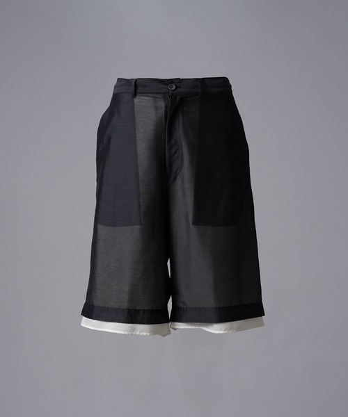 MAISON SPECIAL(メゾンスペシャル)の「《UNISEX》Layered Sheer Prime-Wide Shorts/レイヤードシアープライムワイドショーツ【MAISON SPECIAL/メゾンスペシャル】(その他パンツ・メンズ・オフホワイト/ブルー/ブラック・0/1)」の16枚目の写真