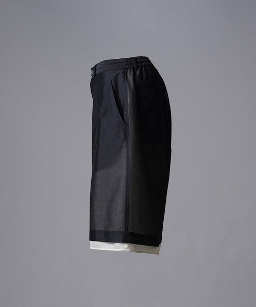 MAISON SPECIAL(メゾンスペシャル)の「《UNISEX》Layered Sheer Prime-Wide Shorts/レイヤードシアープライムワイドショーツ【MAISON SPECIAL/メゾンスペシャル】(その他パンツ・メンズ・オフホワイト/ブルー/ブラック・0/1)」の17枚目の写真