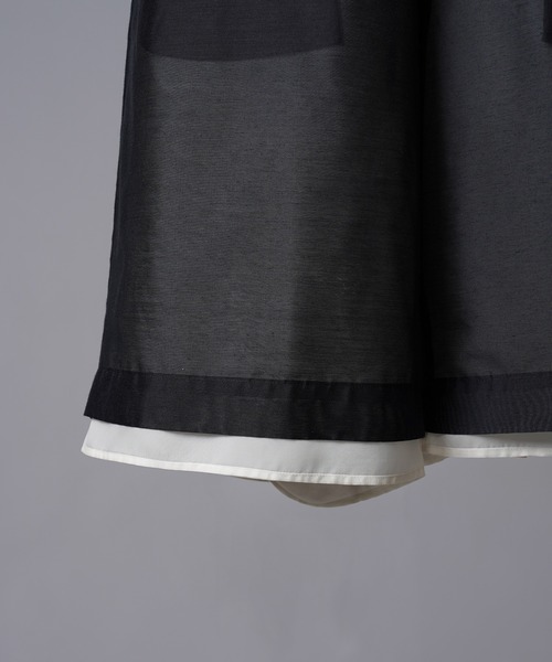 MAISON SPECIAL(メゾンスペシャル)の「《UNISEX》Layered Sheer Prime-Wide Shorts/レイヤードシアープライムワイドショーツ【MAISON SPECIAL/メゾンスペシャル】(その他パンツ・メンズ・オフホワイト/ブルー/ブラック・0/1)」の22枚目の写真