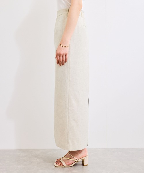 VIS（ビス）の「【セットアップ対応】Iラインスリットスカート（スカート・レディース・チャコールグレー/オフホワイト・M/S）」の14枚目の写真