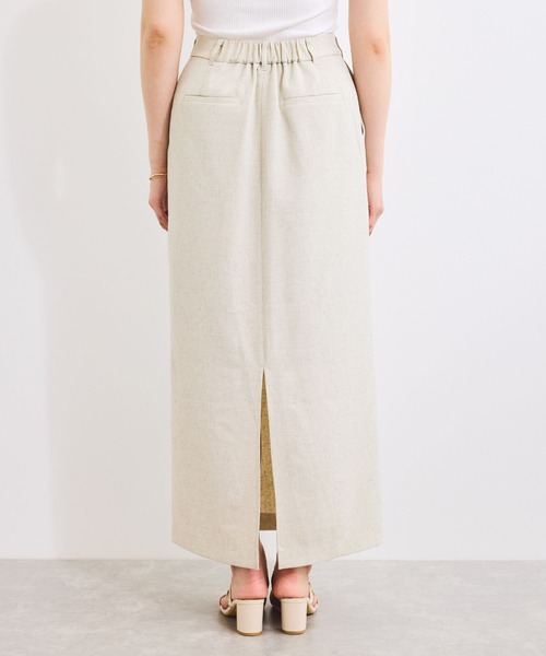 VIS（ビス）の「【セットアップ対応】Iラインスリットスカート（スカート・レディース・チャコールグレー/オフホワイト・M/S）」の15枚目の写真