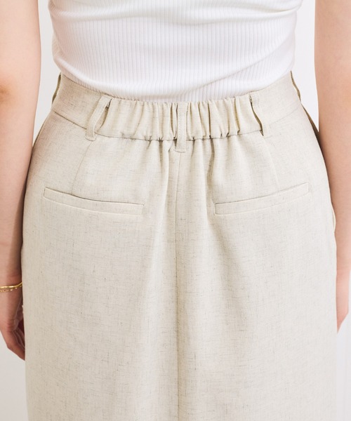 VIS（ビス）の「【セットアップ対応】Iラインスリットスカート（スカート・レディース・チャコールグレー/オフホワイト・M/S）」の19枚目の写真