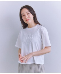 SIPULI | Mercerization Jersey Flowerコード刺繍Tシャツ(Tシャツ/カットソー)