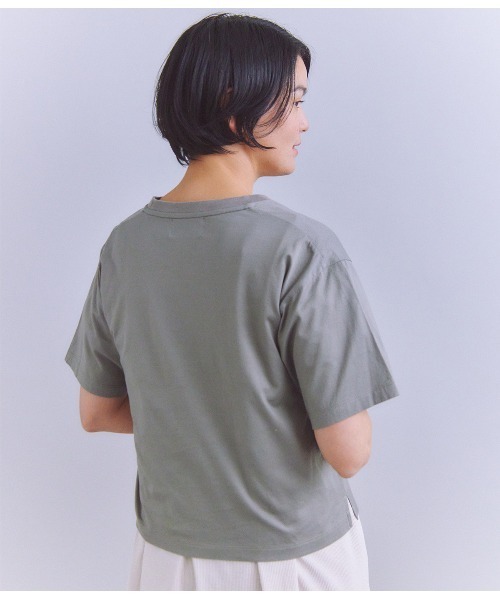 tシャツ Mercerization Jersey Flowerコード刺繍Tシャツ レディース Mercerization Jersey Flowerコード刺繍Tシャツ（Tシャツ