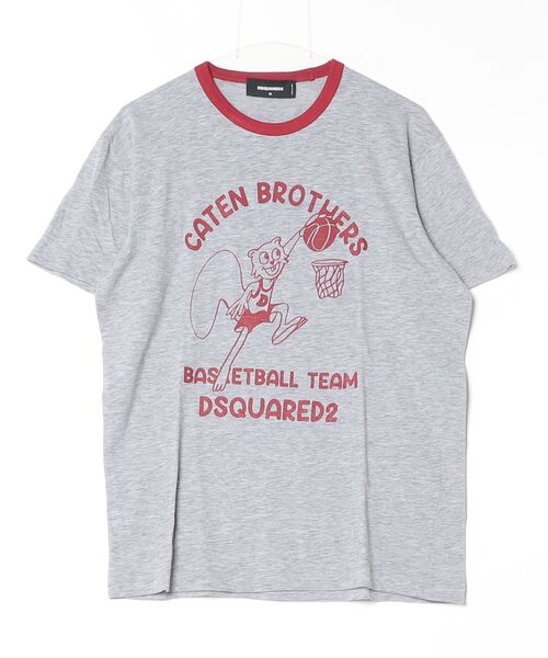 DSQUARED2(ディースクエアード)の「Cool Fit Tee CATEN BROTHERS/0242(Tシャツ/カットソー・メンズ・グレー・M/S/L/XL)」の1枚目の写真