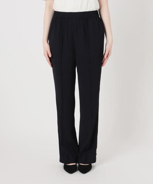 SLOBE IENA（スローブイエナ）の「《4サイズ展開/WEB限定/追加》ピンタックセミフレアパンツ（その他パンツ・レディース・ブラック・34/36/38/40）」の9枚目の写真