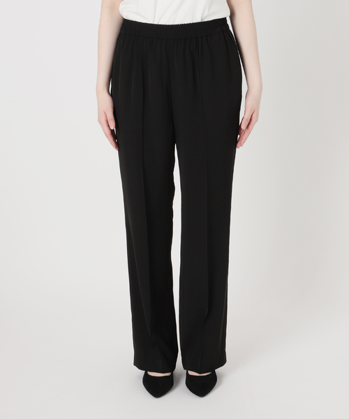 SLOBE IENA（スローブイエナ）の「《4サイズ展開/WEB限定/追加》ピンタックセミフレアパンツ（その他パンツ・レディース・ブラック・34/36/38/40）」の19枚目の写真