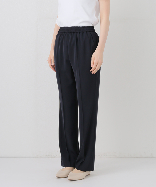 SLOBE IENA（スローブイエナ）の「《4サイズ展開/WEB限定/追加》ピンタックセミフレアパンツ（その他パンツ・レディース・ブラック・34/36/38/40）」の21枚目の写真