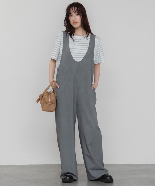 HEILIS(ヘイリス)の「半袖ボーダーTシャツ/夏服 春服 韓国 ボーダー フレンチ ガーリー トラッド カジュアル ネイビー レッド ブルー ノームコア 半袖 トップス カットソー Tシャツ レイヤード ベーシック シンプル 半袖 水色 赤(Tシャツ/カットソー・レディース・ネイビー/レッド/ライトブルー・FREE)」の18枚目の写真