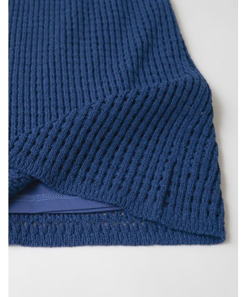 Re:EDIT（リエディ）の「[2025 SUMMER COLLECTION][低身長サイズ有][セットアップ対応]メッシュニットナロースカート（スカート・レディース・ブラック/アイボリー/ブルー・SHORT/MEDIUM/LARGE）」の17枚目の写真