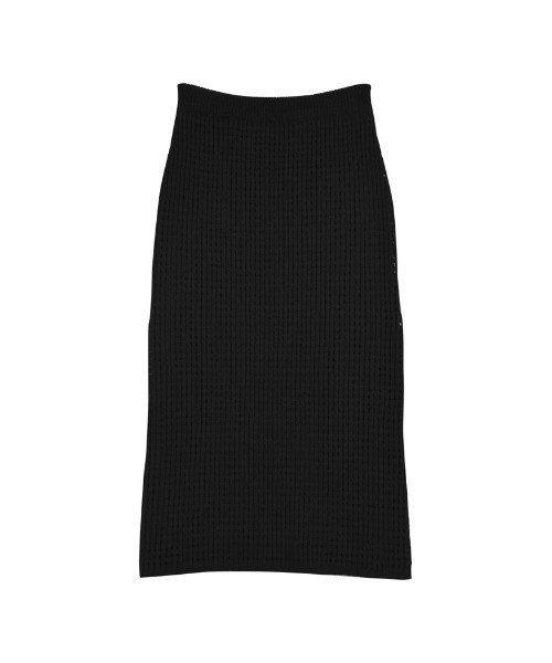 Re:EDIT（リエディ）の「[2025 SUMMER COLLECTION][低身長サイズ有][セットアップ対応]メッシュニットナロースカート（スカート・レディース・ブラック/アイボリー/ブルー・SHORT/MEDIUM/LARGE）」の19枚目の写真